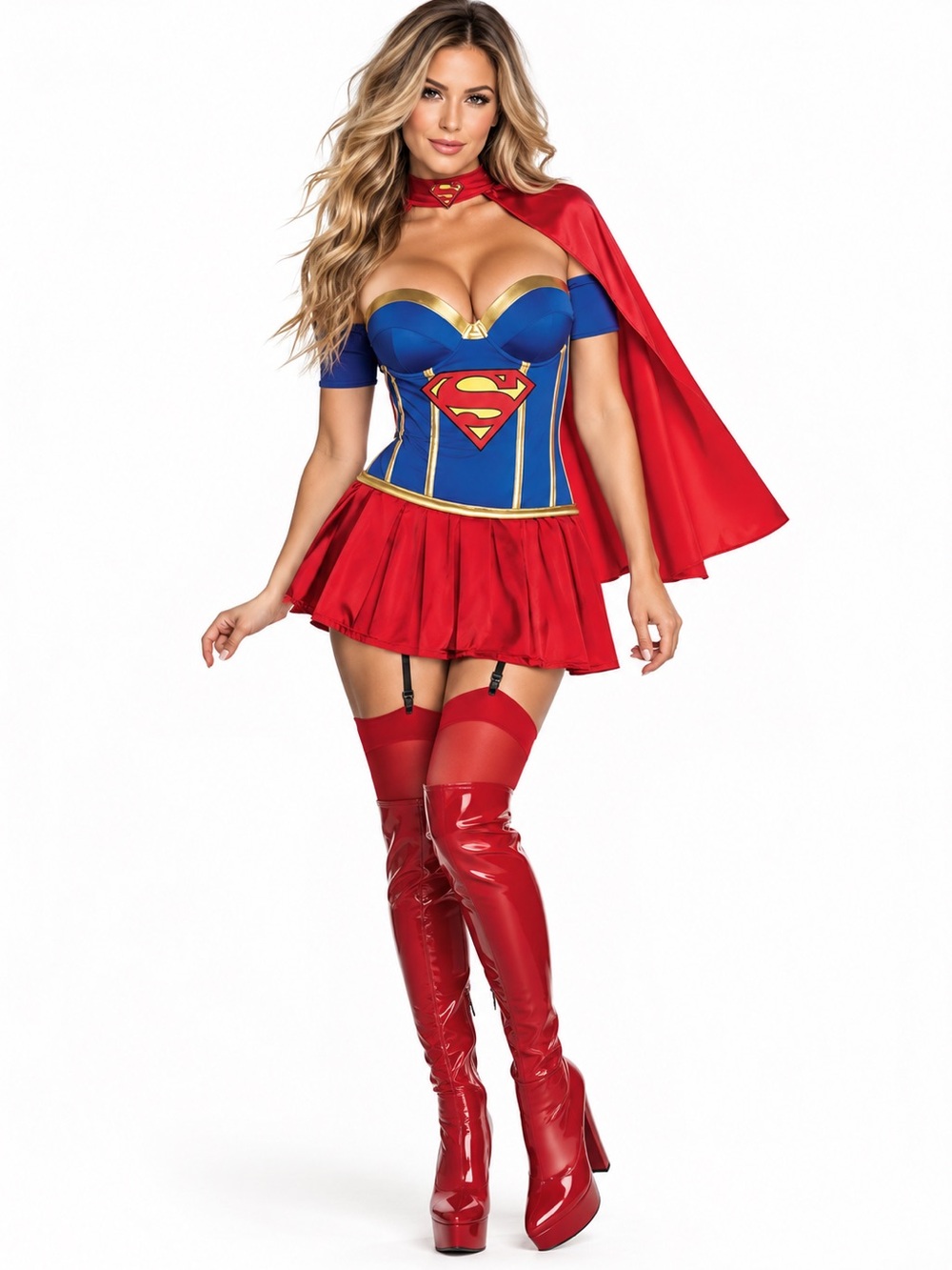 NWT Rubie's Secret Wishes DC Supergirl Inspired Halloween Costume Size: Small